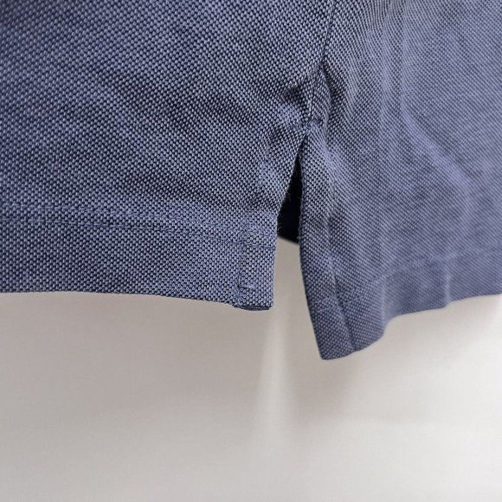 Greyson Mens Golf Polo Shirt Mark Messier Foundation Slate Blue Stretch Sz L euc - Picture 7 of 8